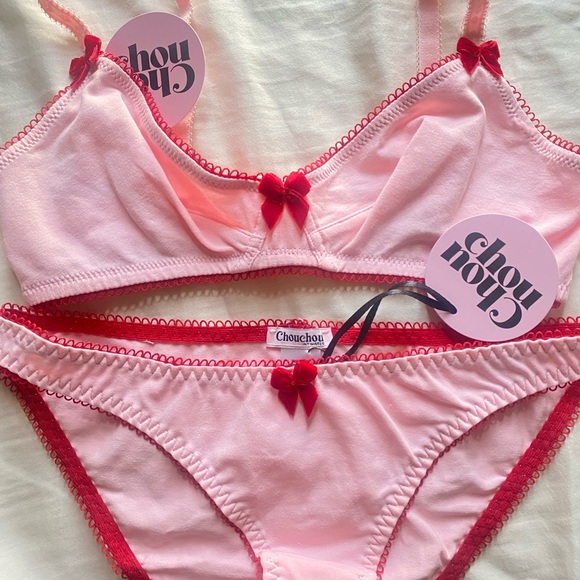 Chouchou Intimates Georgia Pink set - Picture 2 of 3